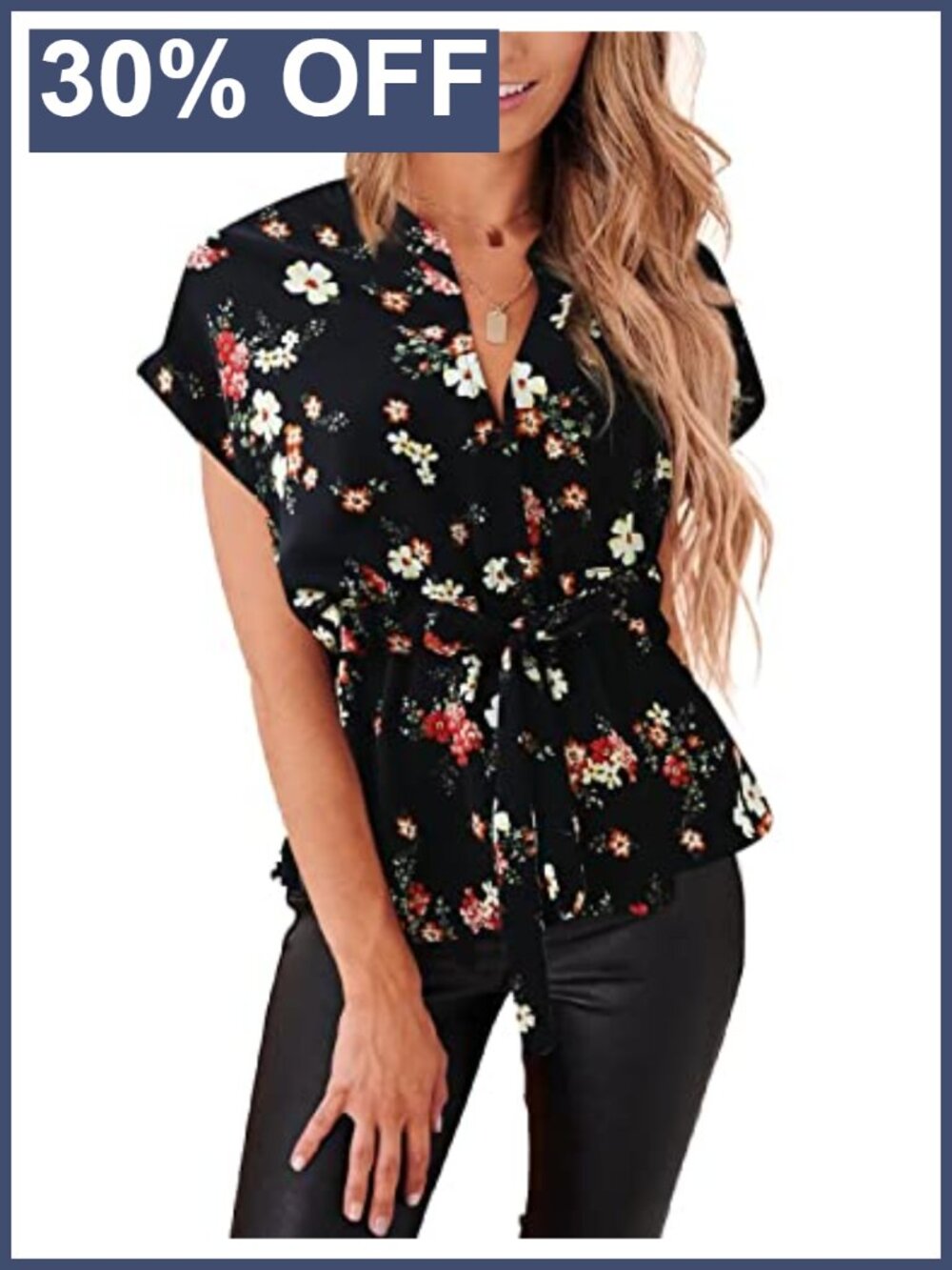 Womens Chiffon Peplum Button Down Blouse Short Sleeve Casual Work Top
